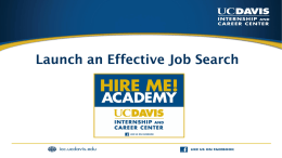 PowerPoint - UC Davis / Internship and Career Center