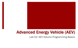 Lab 2 AEV Arduino Programming Basics