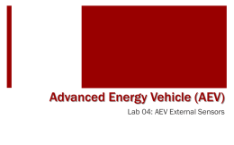 Lab 4 AEV External Sensors