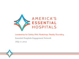 Slide Deck - America`s Essential Hospitals