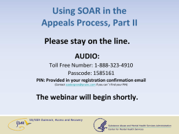 PowerPoint Slides - SOAR Works!