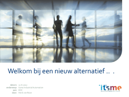 "itsme Industrial Automation 12-06-2013" (PPTX bestand 8