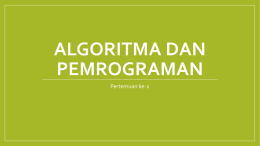 Pertemuan 2 - Universitas Narotama