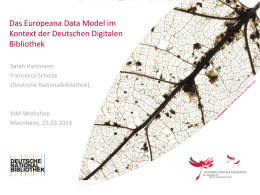 Das Europeana Data Model im Kontext der Deutschen Digitalen