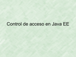 Control de acceso en Java EE