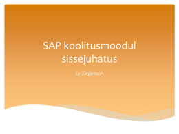 SAP koolitusmoodul