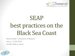 SEAP best practices - INTERREG project recommend