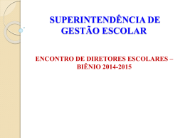 encontro de diretores - bienio 2014-2015