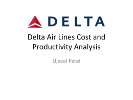 Delta Air Lines Cost and Productivity Analysis