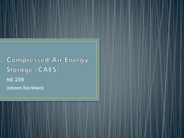 JFK - Compressed Air Energy Storage (CAES).