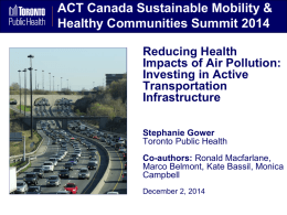 6A - Stephanie Gower - ACT Conference Path to Healthier Air FINAL