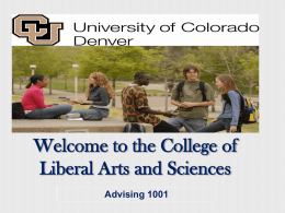 the College of Liberal Arts and Sciences