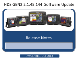 HDS GEN2 2.1.45.144 Software Update