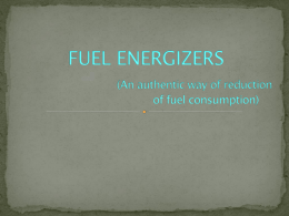 FUEL ENERGIZERS (An authentic way of