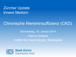 (CKD): Prof. Dr. Patrice M. Ambühl, Chefarzt Institut für