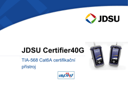 Certifikace kabelu, standardy, Certifier 40G