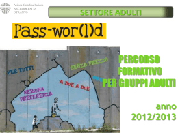 Presentazione Cammino Adulti