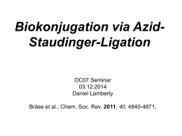 Biokonjugation via Azid-Staudinger