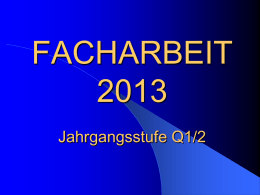 FACHARBEIT 2012 Jahrgangsstufe Q1/2 - Mauritius