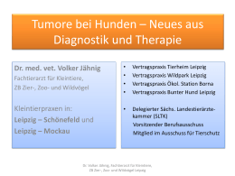 Tumore bei Hunden 2014 15.9.14 - Kleintierpraxis Leipzig