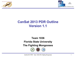 02/01: Preliminary Design Review