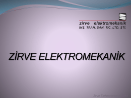 Zirve Elektromekanik 2014 1987