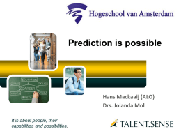 Prediction is possible: who will be a successful student?