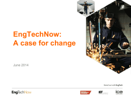 Eng Tech Now presentation