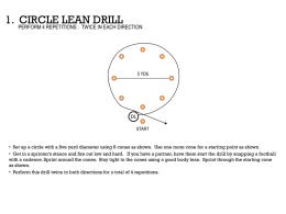 1. Circle Lean Drill