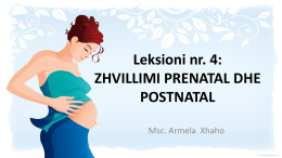 Zhvillimi prenatal dhe postnatal
