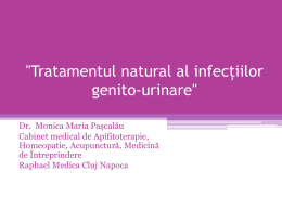"Tratamentul natural al infectiilor genito-urinare"