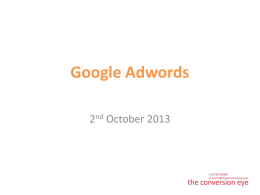 Google Adwords - Digital Charities