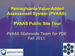 PVAAS Public Site Tour