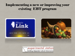 Creating an EBT program for your Farmers Market