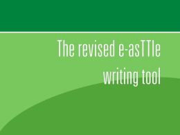 e-asTTle writing tutorial