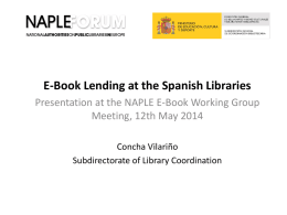 E-Book Lending at the Spanish Libraries