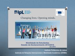 Apresentação Powerpoint - Instituto Politécnico de Lisboa