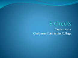 E-Checks