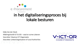 e-procurement in het digitaliseringsproces bij lokale besturen
