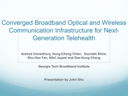 Converged Broadband Optical and Wireless Communication