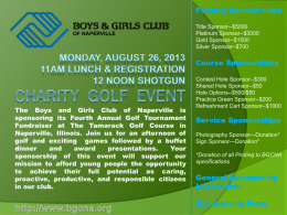 Charity golf outing - Boys and Girls Club of Naperville