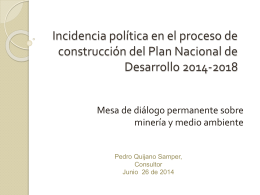 propuesta de incidencia pnd 2014-2018
