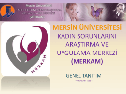 Mersin Üniversitesi Kadın Sorunlarını Araştırma ve