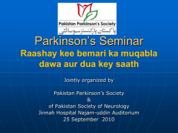 press25septirsh - Pakistan Parkinson`s Society