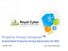 Property Group Composer (utility from Royal Cyber)