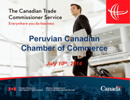 Bill Macheras - Peruvian Canadian Chamber of Commerce
