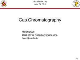 Gas Chromatography - Fire Protection Engineering