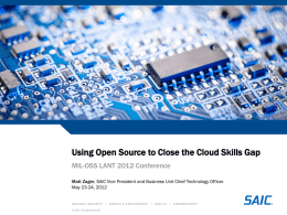 Using Open Source to Close the Cloud Skills Gap - Mil-OSS