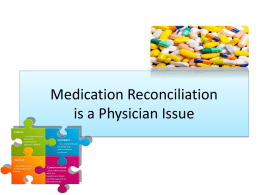 the Medication Reconciliation Powerpoint presentation.