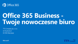Prezentacja Office 365 Business